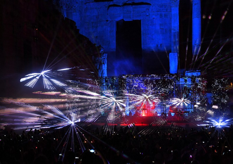 Jean Michel Jarre at Baalbeck Festival